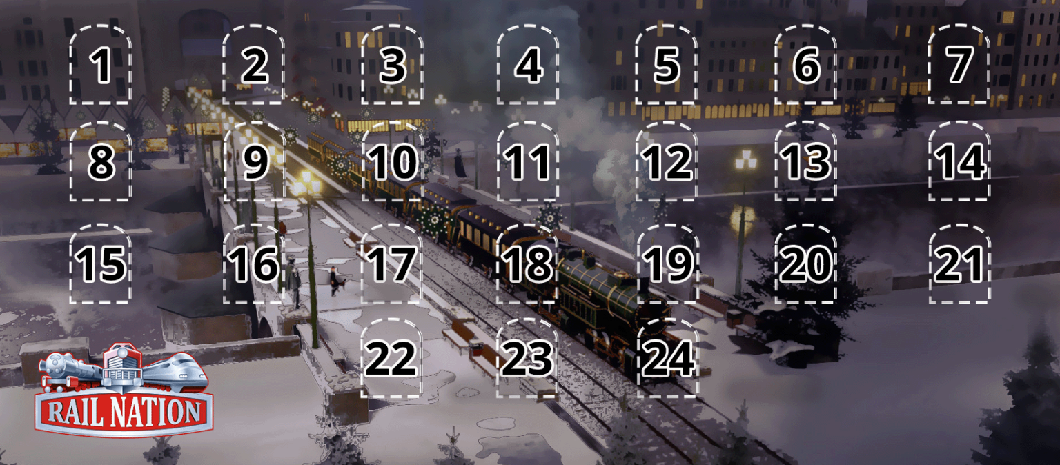 Rail Nation Adventskalender 1.24. Dezember 2022 Rail Nation